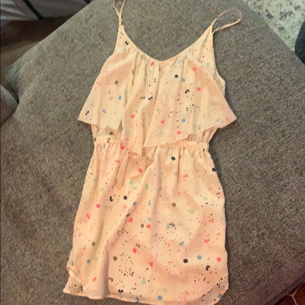 Paint splatter flowey dress